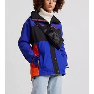 The North Face Blue and Orange Ski Jacket